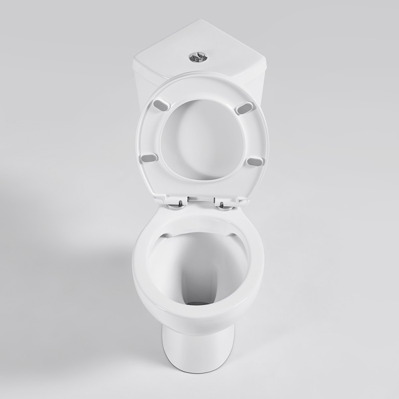 Λεκάνη με Καζανάκι & Κάλυμμα Duroplast Γωνιακή Μονομπλόκ ICC 7636P Rimless 